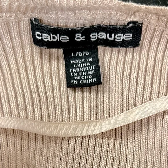 Cable & Gauge Long Ribbed Duster Cardigan - Picture 4 of 5